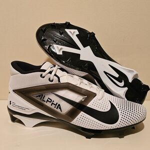 Nike Alpha Menace 4 Pro White Black Football Cleats FZ7702-107 | Size 16